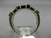 ESTATE .78CT ROUND & BAGUETTE DIAMOND 18KT WHITE GOLD MULTI ROW ANNIVERSARY RING