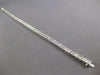 ESTATE 2.23CT DIAMOND 18KT WHITE GOLD 3D SQUARE FILIGREE CLASSIC TENNIS BRACELET
