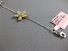 ESTATE .89CT DIAMOND 14KT 2 TONE GOLD 3D MULTI FLOWER BY THE YARD LOVE BRACELET