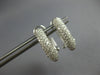 .52CT DIAMOND 14KT WHITE GOLD MULTI ROW PAVE UMBRELLA CLIP ON HANGING EARRINGS