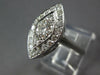 LARGE 1.05CT DIAMOND PLATINUM 3D MARQUISE SHAPE FILIGREE ENGAGEMENT RING #27032