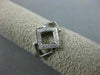 ESTATE .10CT DIAMOND 14KT WHITE GOLD 3D SQUARE PAST PRESENT FUTURE LOVE RING