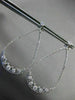 ESTATE 2.60CT DIAMOND 14KT WHITE GOLD 3D PEAR SHAPE RAIN DROP HANGING EARRINGS