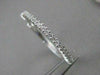 ESTATE .88CTW DIAMOND SHARED PRONG 16MM 14K WHITE GOLD FRONT HOOP EARRINGS 20985