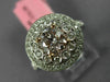 ESTATE WIDE 1.58CT WHITE & PINK DIAMOND 18K WHITE & ROSE GOLD 3D ENGAGEMENT RING