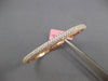 WIDE 2.08CT DIAMOND 14KT ROSE GOLD 3D 3 ROW SEMI ETERNITY LOVE BANGLE BRACELET