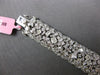 EXTRA LARGE 20.06CT DIAMOND 18KT WHITE GOLD MULTI SHAPE MULTI ROW CUFF BRACELET