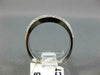 ESTATE .35CT DIAMOND 14K WHITE GOLD 2 ROW FILIGREE WEDDING ANNIVERSARY RING 1209