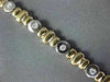 ESTATE .71CT DIAMOND 14KT TWO TONE GOLD 3D BY THE YARD SOLITAIRE BEZEL BRACELET