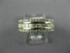 ESTATE WIDE 1.42CT DIAMOND 18KT WHITE GOLD 3D ROUND & PRINCESS ANNIVERSARY RING