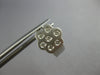 ESTATE .52CT DIAMOND 14KT WHITE GOLD FLOWER ETOILE HUGGIE FUN HANGING EARRINGS