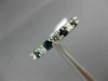 ESTATE 2.82CT ROUND DIAMOND & AAA SAPPHIRE 14KT WHITE GOLD ETERNITY RING #22274