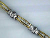 ESTATE 2.0CT DIAMOND 14KT YELLOW GOLD 3D BAGUETTE CHANNEL TENNIS BRACELET