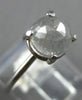 2.03CT SALT & PEPPER DIAMOND 18KT WHITE GOLD 3D SOLITAIRE ROUND ENGAGEMENT RING