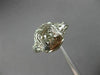 ANTIQUE WIDE .15CT OLD MINE DIAMOND 18KT WHITE GOLD SQUARE ENGAGEMENT RING 26037