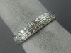 ESTATE .40CT DIAMOND 18KT WHITE GOLD 3D ETERNITY WEDDING ANNIVERSARY RING #1185
