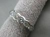 ANTIQUE .70CT DIAMOND 14K WHITE GOLD BEZEL WEDDING ANNIVERSARY RING 4M FG 9684