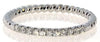 ESTATE .14CT DIAMOND 18KT WHITE GOLD 3D CLASSIC ROUND ROPE ANNIVERSARY RING