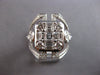 EXTRA LARGE 1.98CT DIAMOND 18KT WHITE GOLD 3D MULTI SHAPE SQUARE ENGAGEMENT RING