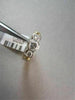 ESTATE WIDE 1.20CTW PLATINUM & 18KT YELLOW GOLD PAST PRESENT FUTURE DIAMOND RING