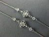 ESTATE LARGE & LONG .80CT DIAMOND & AAA TAHITIAN PEARL 14K WHITE GOLD NECKLACE
