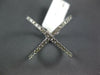 ESTATE LARGE .61CT DIAMOND 14KT WHITE GOLD 3D CRISS CROSS X INFINITY LOVE RING