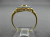 ANTIQUE WIDE .36CT ROSE CUT DIAMOND & AAA SAPPHIRE 14K TWO TONE GOLD RING #26361
