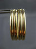 ESTATE 14KT YELLOW GOLD CLASSIC OVAL HOOP HANGING EARRINGS #27158