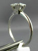 ANTIQUE .75CT OLD MINE DIAMOND 14K WHITE GOLD 3D FISHTAIL ENGAGEMENT RING #3546