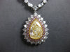 EXTRA LARGE 17.07CT MULTI COLOR DIAMOND 18KT WHITE & ROSE GOLD PRINCESS NECKLACE