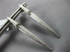 ESTATE 0.42CT DIAMOND 18KT WHITE GOLD 3D ELONGATED PYRAMID FUN HANGING EARRINGS