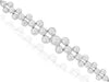 ESTATE 1.80CT DIAMOND 14KT WHITE GOLD 3D CLASSIC BEZEL FLOWER TENNIS BRACELET