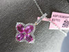 LARGE 2.72CT DIAMOND & AAA PINK SAPPHIRE 14KT ROSE GOLD 3D OVAL & ROUND PENDANT