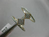 ESTATE WIDE .32CT DIAMOND 14K ROSE GOLD 3D DOUBLE ROW GRADUATING SQUARE FUN RING