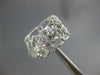 WIDE .76CT DIAMOND 18KT WHITE GOLD MULTI ROW LOVE KNOT ETOILE ANNIVERSARY RING