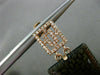 ESTATE .76CT DIAMOND & SMOKY TOPAZ 18KT ROSE GOLD 3D ELONGATED HANGING EARRINGS