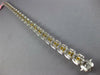 LARGE & LONG 13.45CT WHITE & FANCY YELLOW DIAMOND 18K WHITE GOLD TENNIS BRACELET