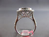 EXTRA LARGE 9.28CT DIAMOND & AAA KUNZITE 18KT WHITE GOLD CUSHION ENGAGEMENT RING