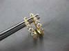 .55CT DIAMOND 18KT YELLOW GOLD ROUND OVAL HUGGIE HOOP LEVERBACK HANGING EARRINGS