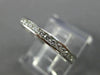 ESTATE .96CT DIAMOND 14KT WHITE GOLD 3D CLASSIC ETERNITY ANNIVERSARY RING #1636