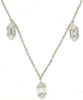 .50CT DIAMOND 14KT WHITE GOLD 3D ROUND & BAGUETTE BY THE YARD HEXAGON NECKLACE