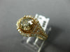 ESTATE 1.56CT WHITE & CHOCOLATE FANCY DIAMOND 14K ROSE GOLD HALO ENGAGEMENT RING