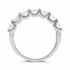 ESTATE LARGE 1.5CT DIAMOND 14K WHITE GOLD 7 STONE SEMI ETERNITY ANNIVERSARY RING