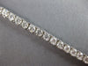 LARGE 8.1CT DIAMOND 14KT WHITE GOLD ROUND FOUR PRONG LOVE TENNIS BRACELET #27708
