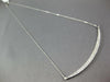 .82CT DIAMOND 14KT WHITE GOLD 3D 2 ROW GRADUATING HAPPY FACE BAR LOVE NECKLACE