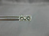ESTATE .60CT DIAMOND 14KT WHITE GOLD 3D CLASSIC FOUR PRONG STUD EARRINGS #22074