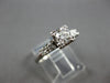 ANTIQUE .57CT OLD MINE DIAMOND PLATINIM FISHTAIL 5 STONE ENGAGEMENT RING #28024