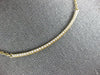ESTATE .44CT DIAMOND 18KT YELLOW GOLD 3D CLASSIC ELONGATED HAPPY BAR NECKLACE