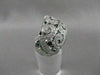 ANTIQUE 1.05CTW SAPPHIRE DIAMOND 14KT WHITE GOLD WIDE FILIGREE BAND RING #20399