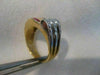 ANTIQUE .47CTW DIAMOND RUBY 14K W YELLOW GOLD WIDE BAND RING 8MM F/G VVS #18769